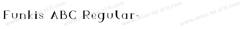 Funkis ABC Regular字体转换